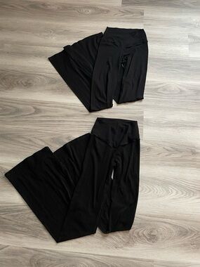 OFFLINE By Aerie Real Me High Waisted Crossover Flare Leggings (set of 2)